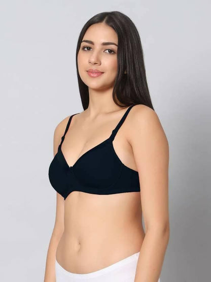 Padded Bra (Black) - HalfPe