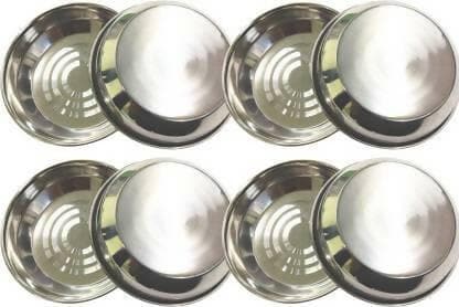 Shini lifestyles Stainless-steel Desert plates (Pack of 8) - HalfPe