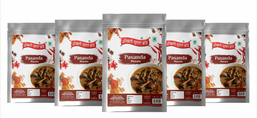 Pasanda masala 400g(pack of 5x 80g)|OKHLI MUSAL BRAND - HalfPe