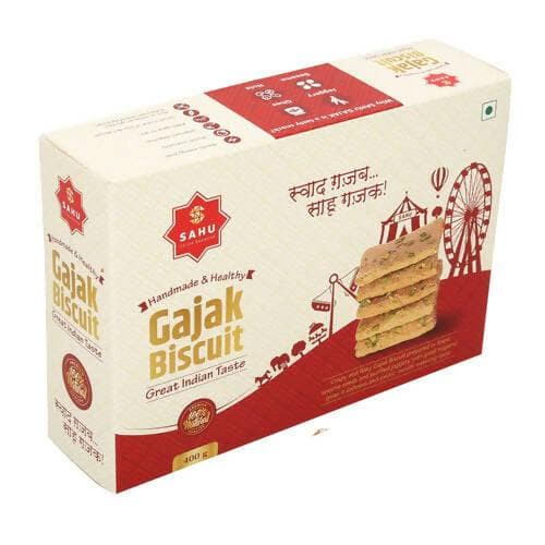 SAHU GAJAK BHANDAR Biscuit (400g) - HalfPe