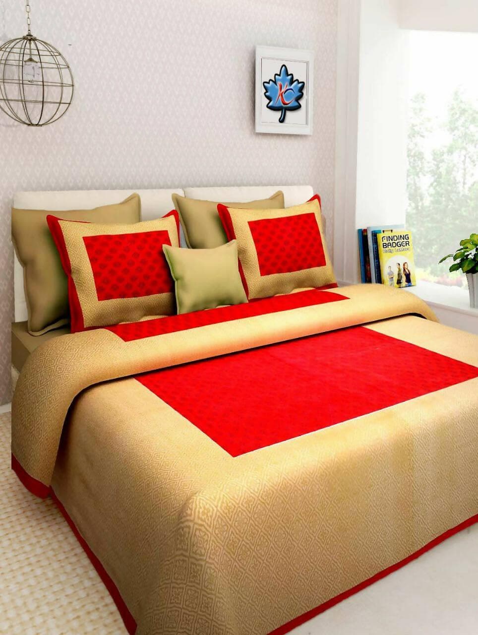 Jaipuri Traditional Bedsheet for Double Bed Cotton Double Bedsheet with 2 Pillow Covers - HalfPe