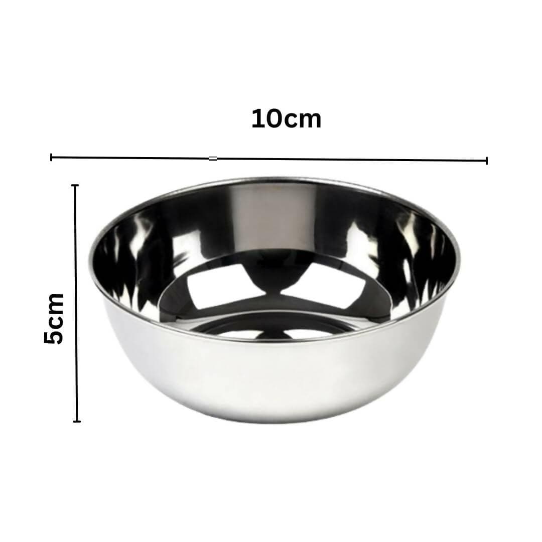 SHINI LIFESTYLE Steel Heavy Gauge Solid Bowl (Pack of 6) - HalfPe