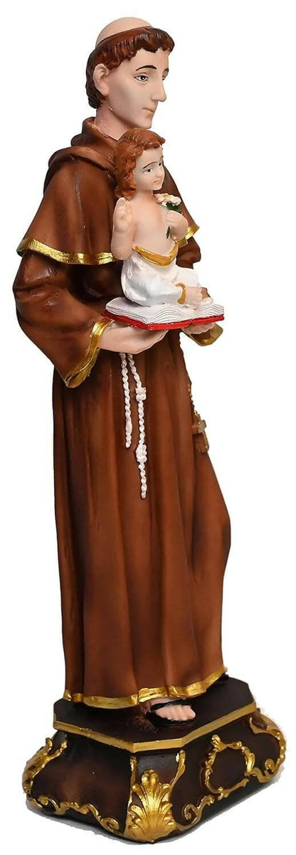 KariGhar St Anthony Statue of Patron St Anthony of Padua for Home Altar - HalfPe