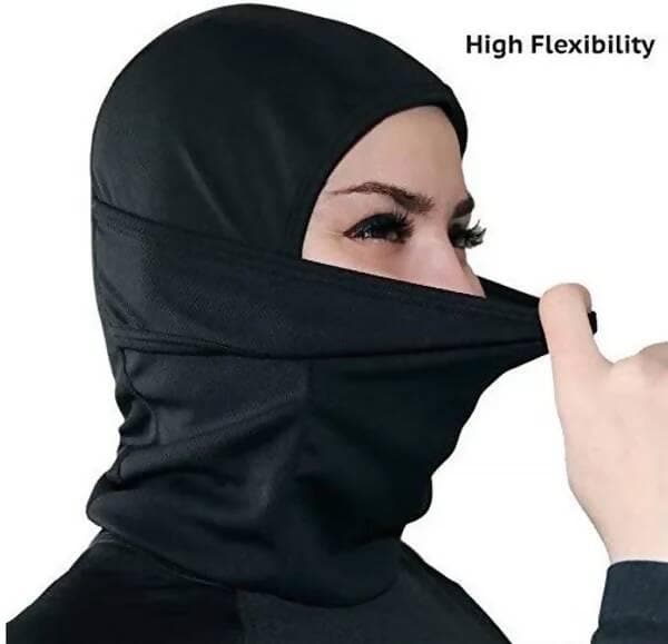 Balaclava Black Bike Face Mask for Men ( Size : Free, Balaclava) - HalfPe