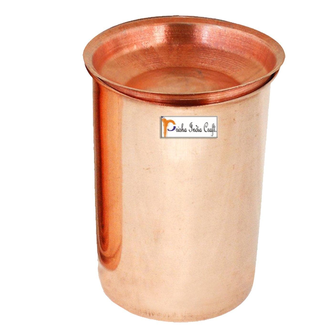 Pure copper glass tumbler (300ml) | PRISHA INDIA CRAFT - halfpeapp