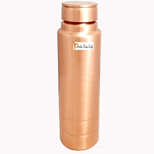 Pure copper new grip design water bottle (1000ml) | PRISHA INDIA CRAFT - halfpeapp