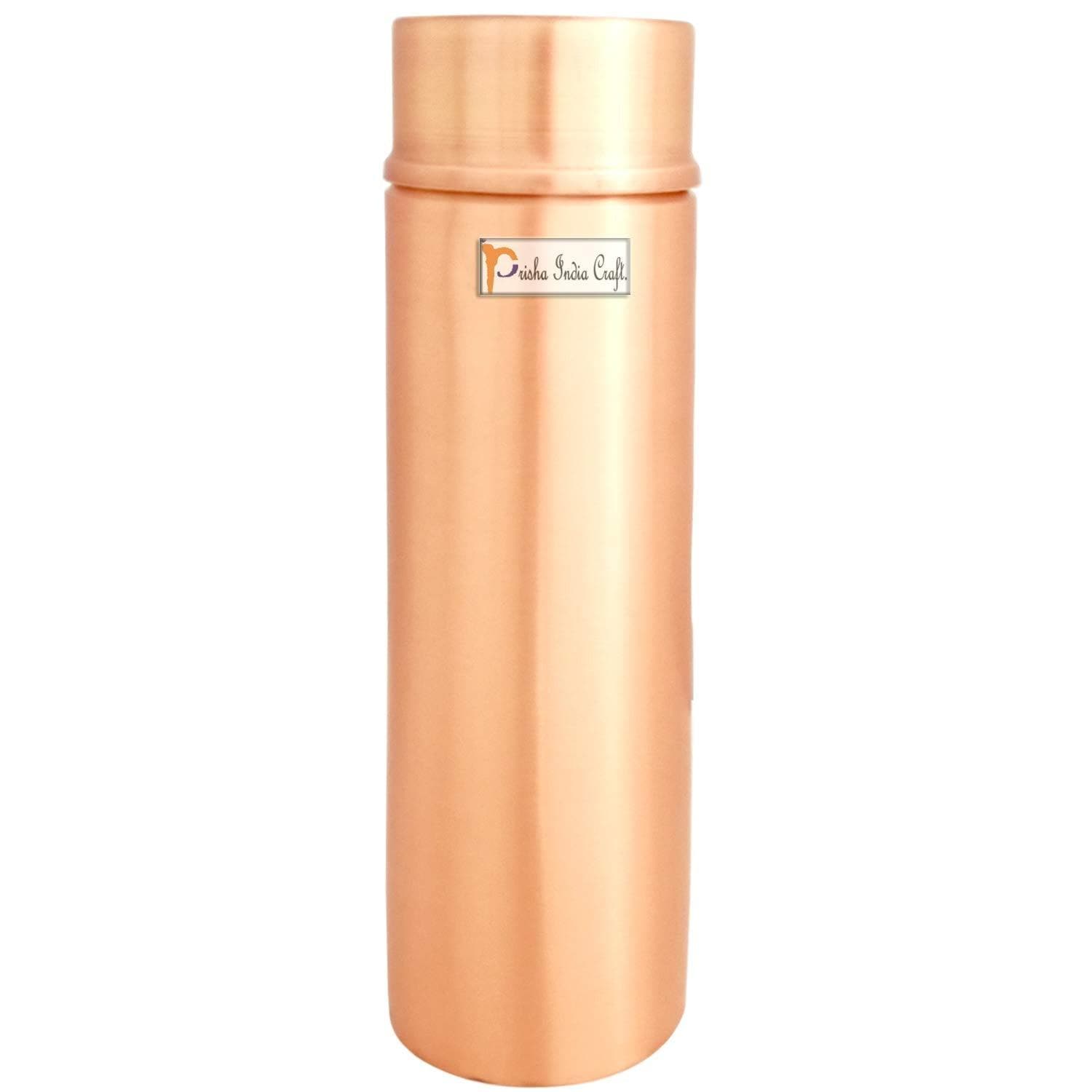 Pure copper water bottle (1050ml) | PRISHA INDIA CRAFT - halfpeapp