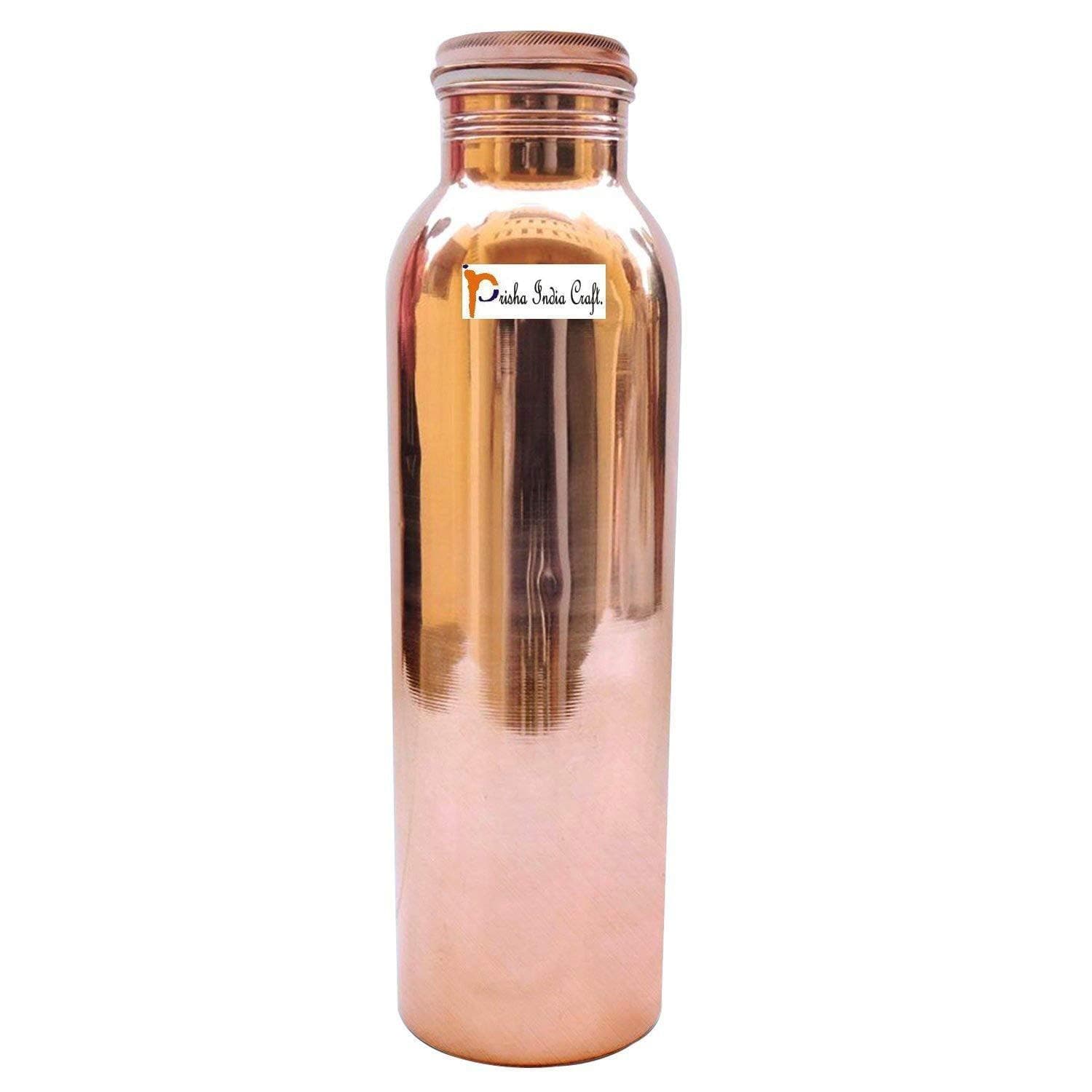 Pure copper water bottle (950ml) | PRISHA INDIA CRAFT - halfpeapp