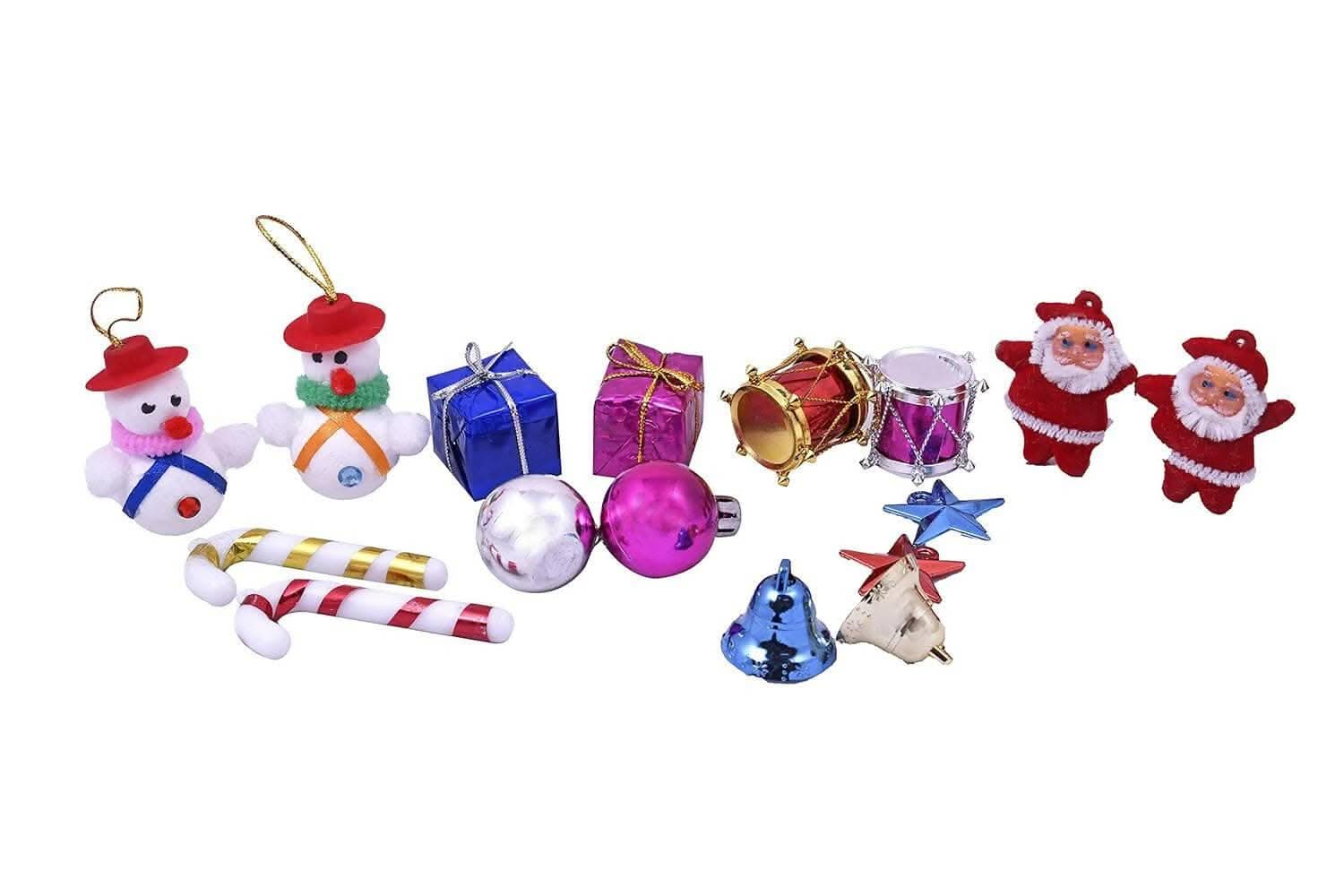 MANTOUSS Christmas Gift of Cake-Christmas Plum Cake(150gms) + Christmas Card + Santa Cap + Christmas Tree Decoration Set - HalfPe