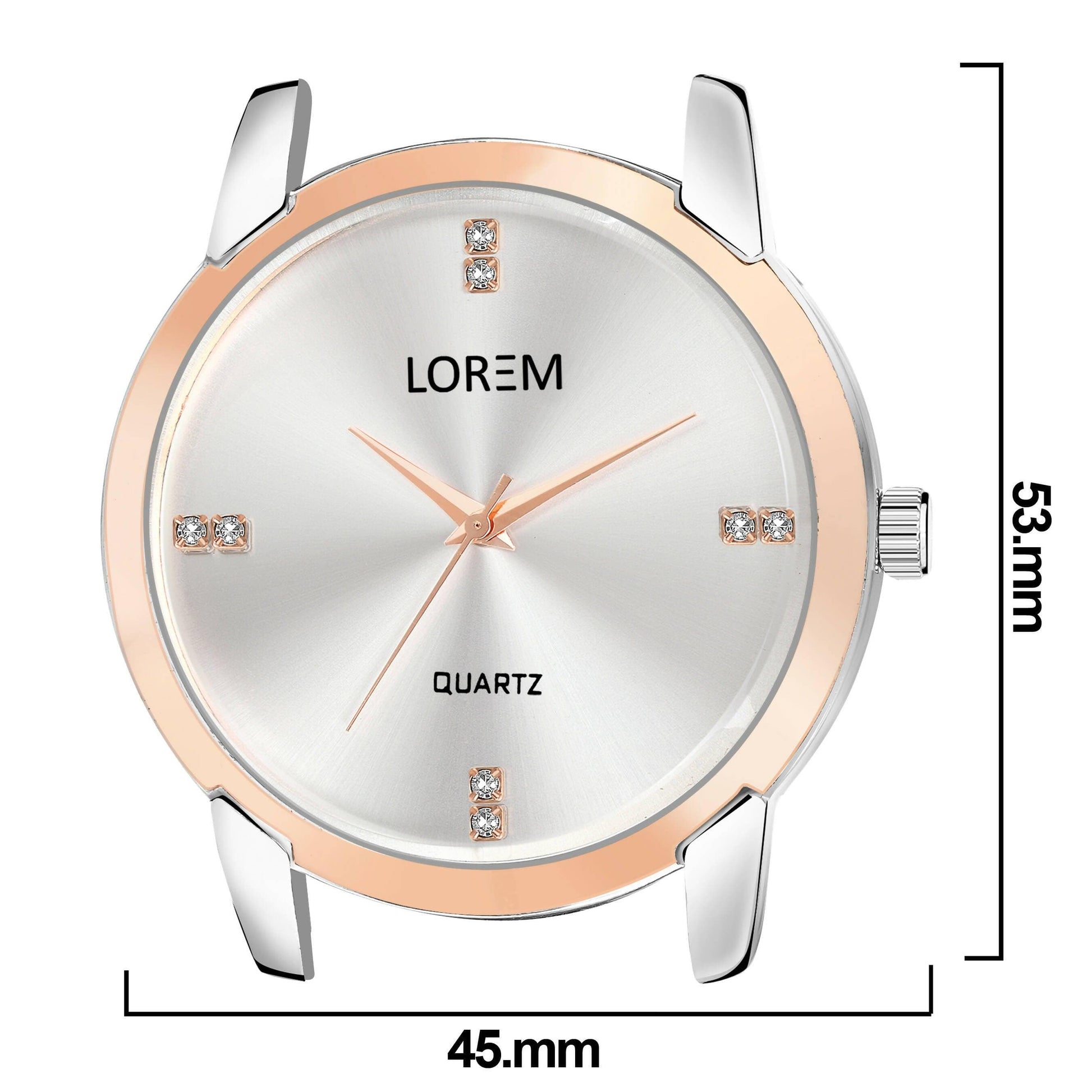 LOREM Silver Stylish Dial Analog Watch For Men LR97 - HalfPe