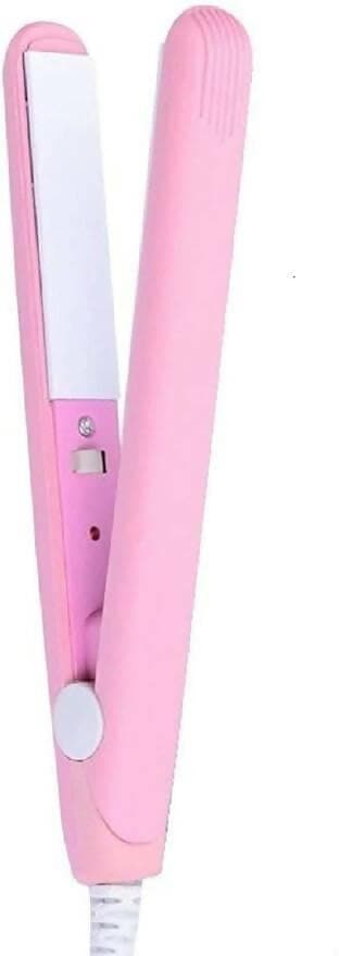 Bingeable Beauty Mini Hair straightener 220V Crimper Flat Iron for Women's & Girls Hair Straightener (Pink) - HalfPe