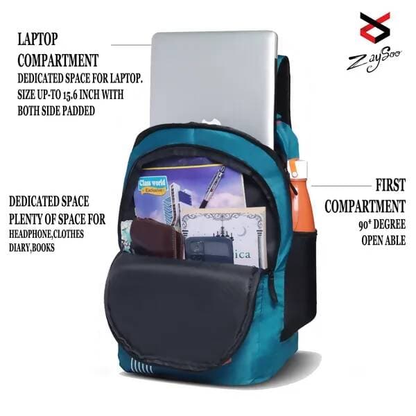 Premium Laptop Backpack /Casual Backpack (Sky Blue) - HalfPe