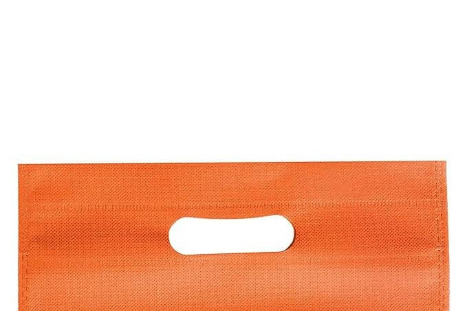 Agrashri Enterprises D Cut Orange Cloth Carry Bag (Pack of 50 ) - HalfPe