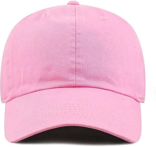 Head Caps For Men Unisex Mens Caps Branded With Adjustable Strap (Pink) - HalfPe