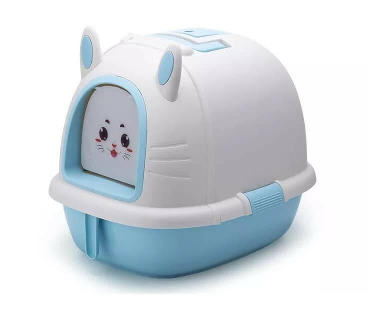 PetGains PGXA DIY Fully Enclosed Litter Box Deodorant Anti-Stink Cat Toilet - HalfPe