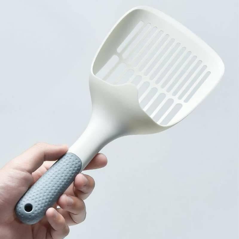 PetGains PGO Long Handle Large Capacity PP Plastic Cat Litter Spoon with Hook - HalfPe