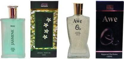 A one Jasmine and Awe Perfume 100ML Each (Pack of 2) Eau de Perfume - 200 ml (For Men) - HalfPe