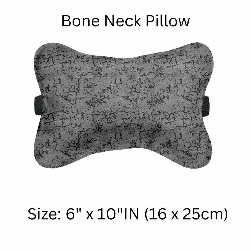 Lush homes Car Cushion Pillows for Neck, Back and Seat Rest, Printed Velvet Material, 2 PCs of Bone Neck Rest Size: 6x10 Inches, 2 Pcs of Car Cushion Size: 12x12 Inches (4 pcs) - HalfPe