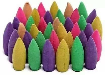 Backflow Incense Cones In Rose, Jasmine, Lavender Scent For Backflow Incense Burners - HalfPe