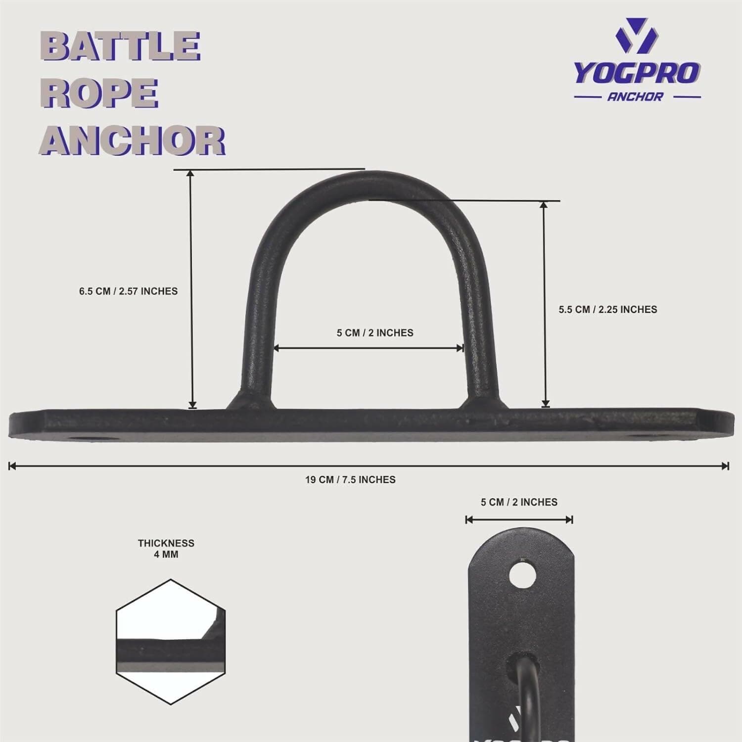 Yogpro Wall/Ceiling Mount Anchor Hooks - HalfPe