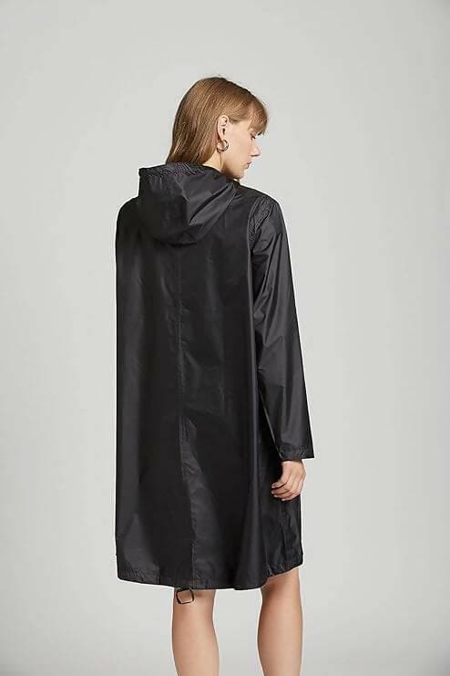 ELYSIAN Womens Aden Waterproof Breathable Hooded Long Rain Coat - HalfPe