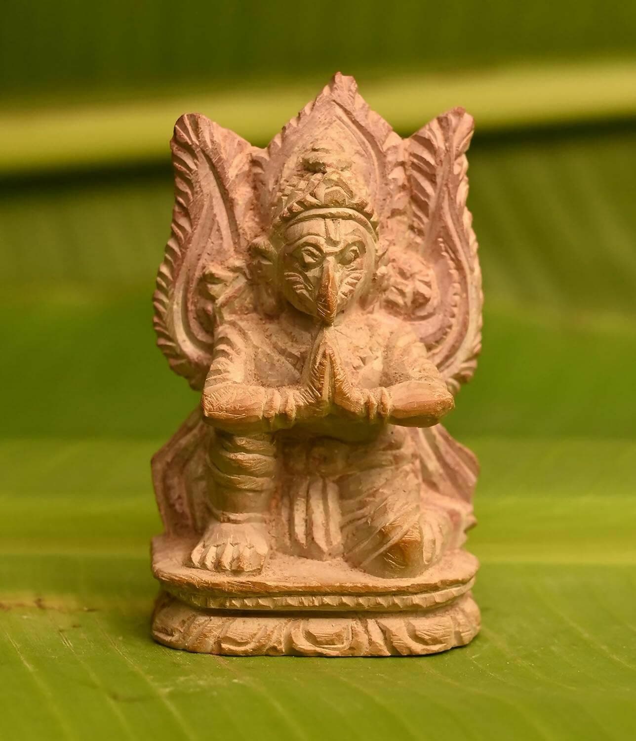 KariGhar Stone Hand Carved Garuda,garud Idol for Home, Car Dashboard, - HalfPe