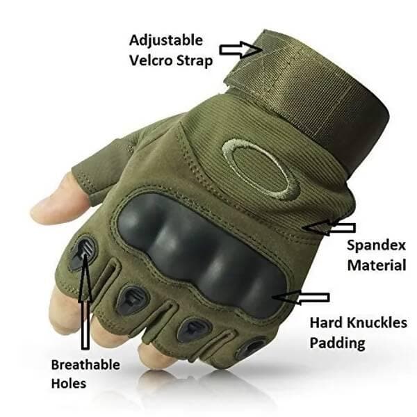 Half Finger Tactical Gloves Military Army Shooting Hunting - HalfPe