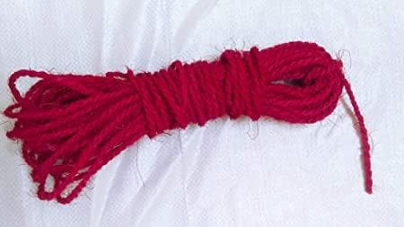 Red colored coco fiber rope for hand crafts - HalfPe