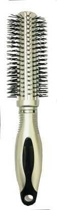 Bingeable Salon Professional Round Hair Brushes with Soft Bristles (Silver/Multicolor) - HalfPe