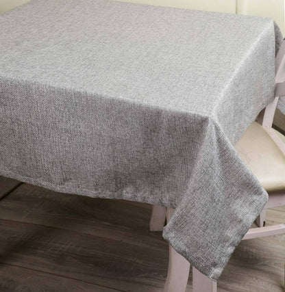 Lushomes Jute table cloth, dining table cover 6 seater, table cloth for 6 seater dining table, Rectangle dining cover, Jute Table Cover, Grey (Pk of 1, Size: 50x75 Inch, 4 FTx6 FT Approx) - HalfPe