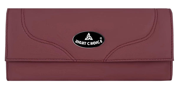Right choice caual party hand clutch women wallet (brown) - halfpeapp