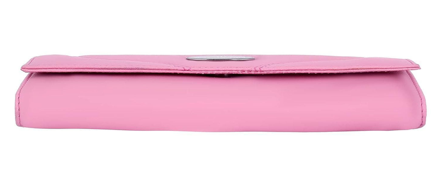 Right choice caual party hand clutch women wallet (pink) - halfpeapp