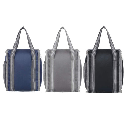 Right choice combo of lunch bags for School & office - (Navy blue, Grey, Sky Blue) - pack of 3 - halfpeapp