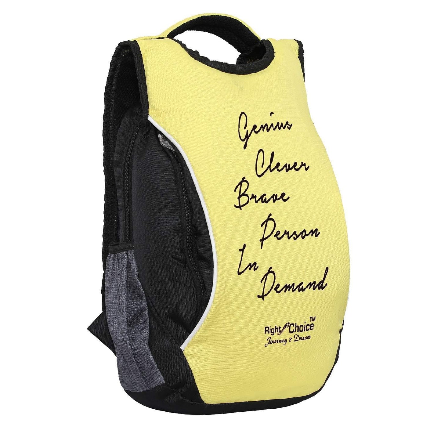 Right choice denim stylish tuff quality backpack (yellow) - halfpeapp