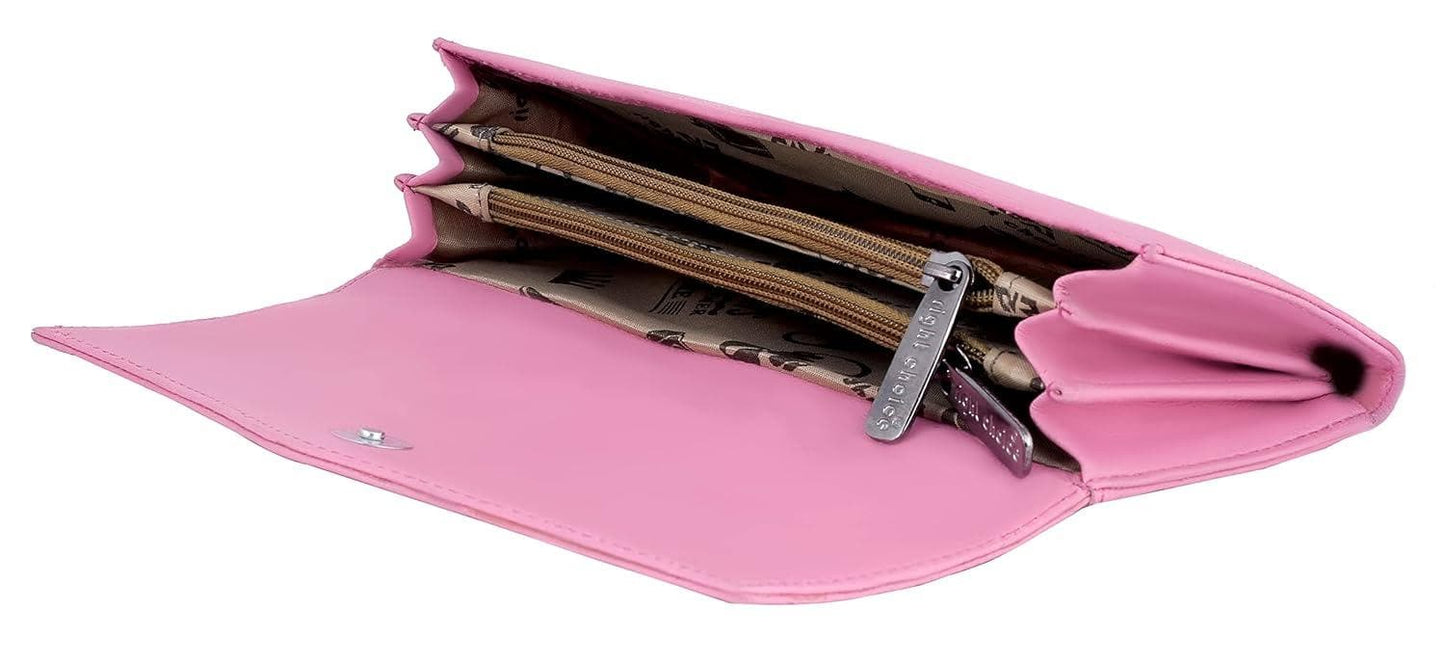 Right choice designed women hand clutch (pink) - halfpeapp