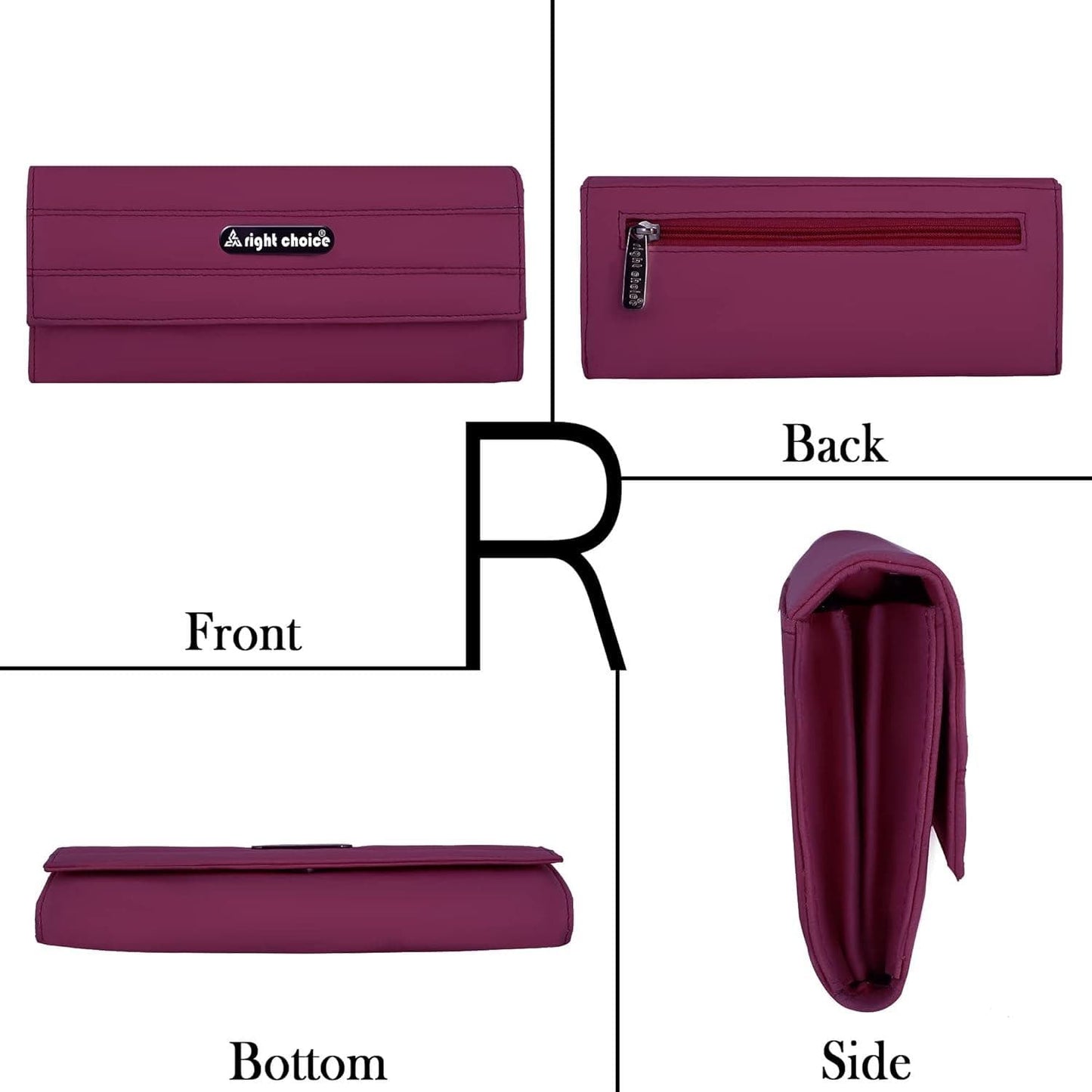 Right choice elegant women hand clutch (maroon) - halfpeapp