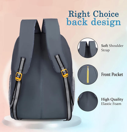 Right choice large 45 l laptop backpack (brown) - halfpeapp