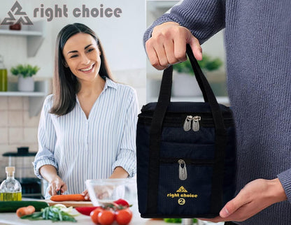 Right choice lunch bags for school & office -2L (Black) - halfpeapp