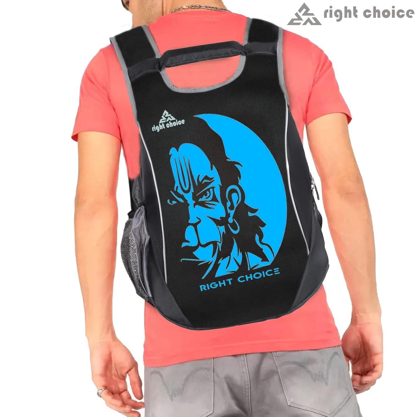 Right choice small 20 l backpack (black &blue) - halfpeapp