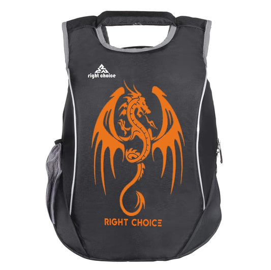 Right choice small 20 l backpack (black &orange dragone) - halfpeapp