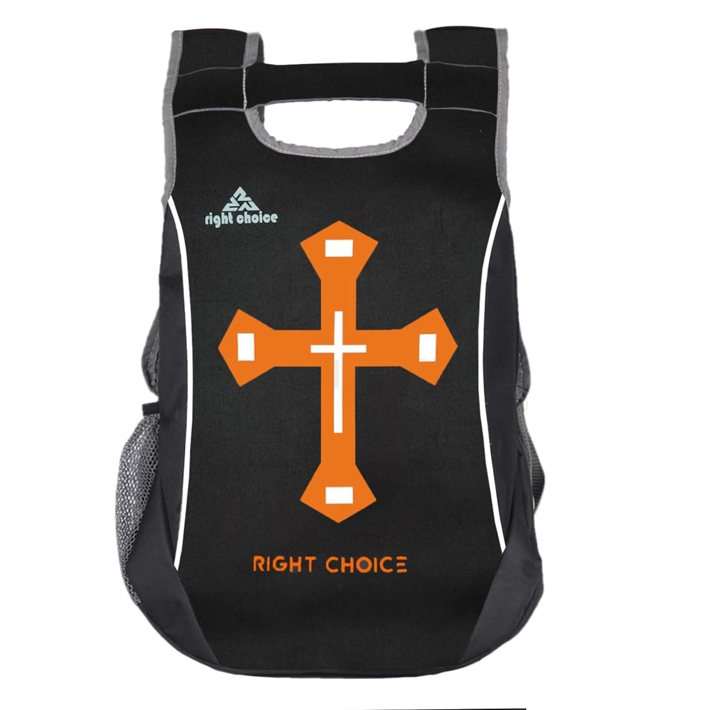 Right choice small 20 l backpack (black orange cross symbol) - halfpeapp