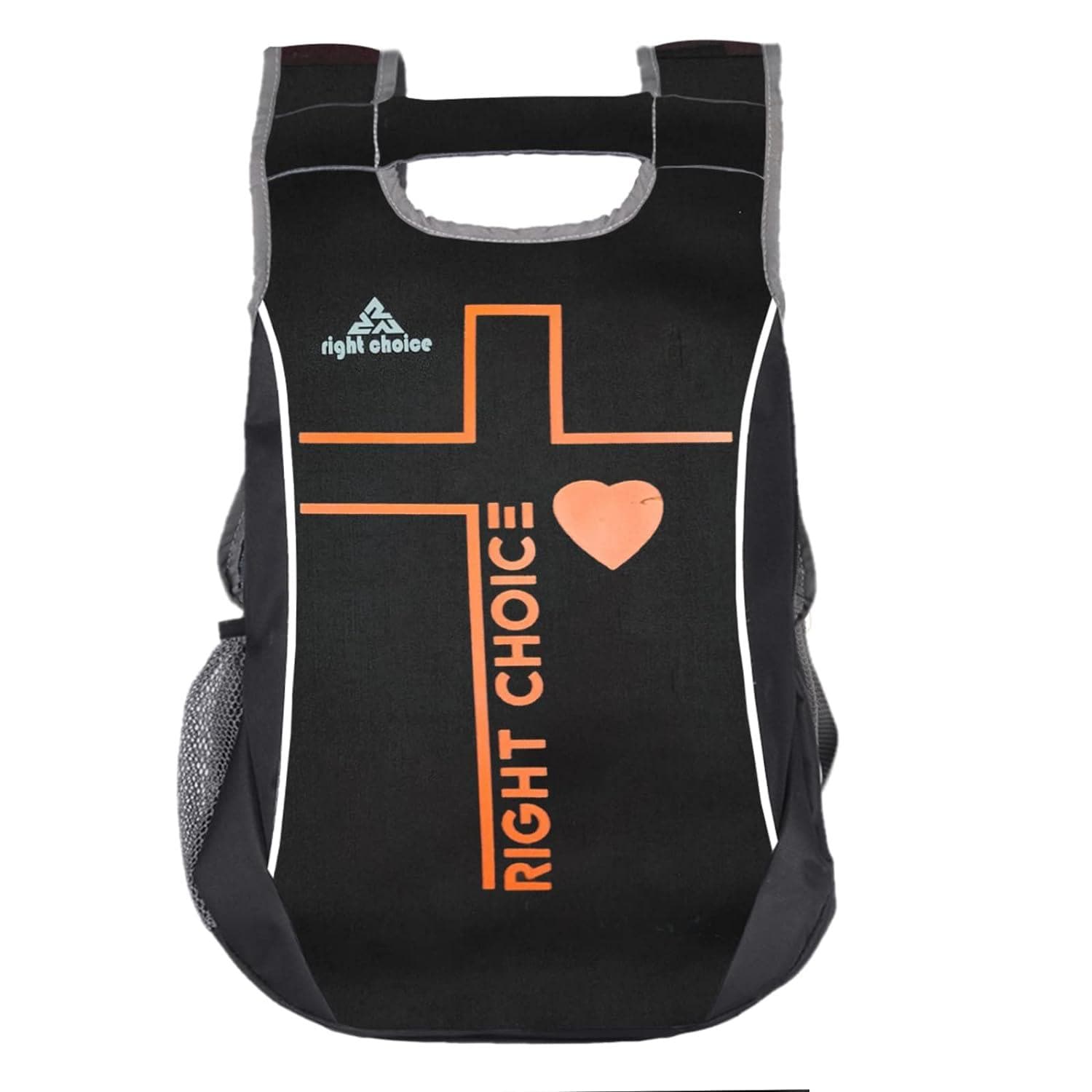 Right choice small 20 l backpack (black,orange&white) - halfpeapp