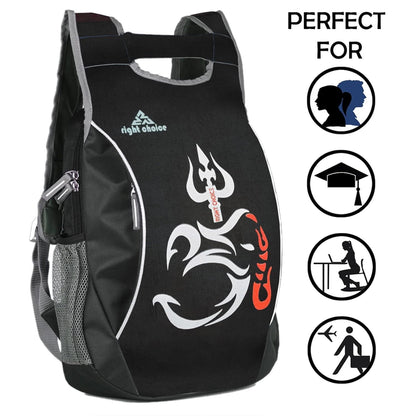 Right choice small 20 l backpack (om black ,white & orange) - halfpeapp