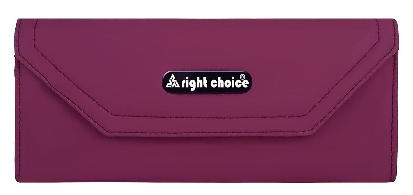 Right choice stuff quality pu leather hand clutch (maroon) - halfpeapp