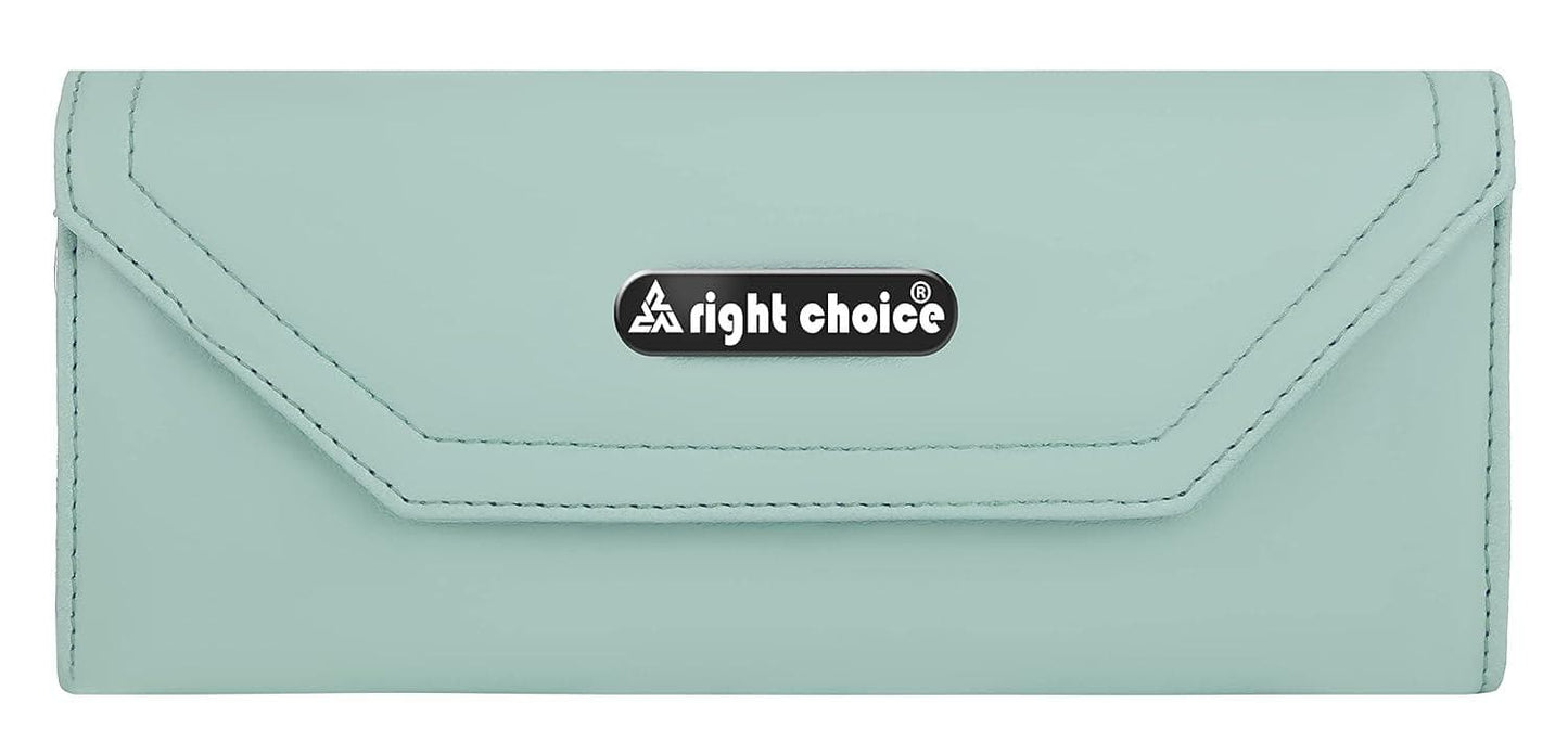 Right choice stuff quality pu leather hand clutch (turquoise) - halfpeapp