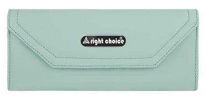 Right choice stuff quality pu leather hand clutch (turquoise) - halfpeapp