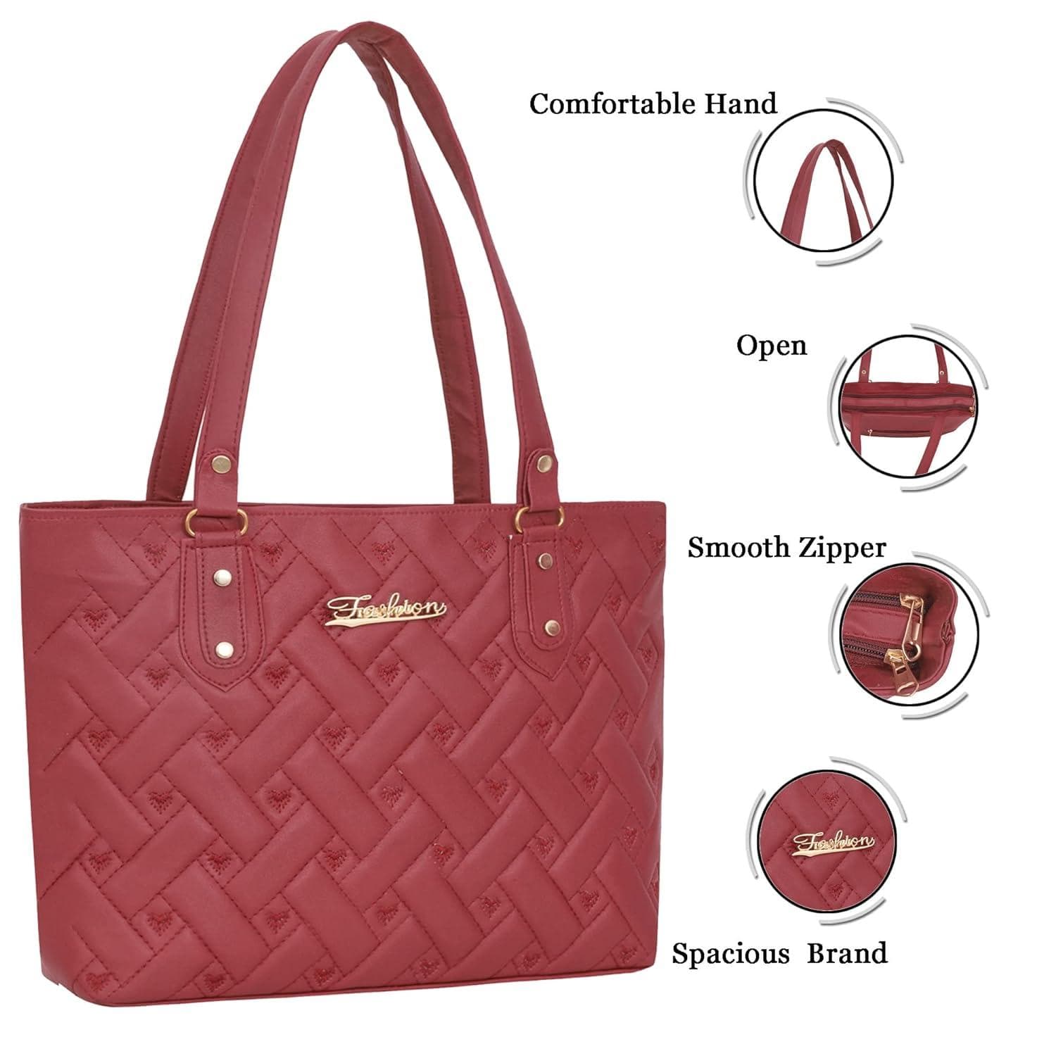 Right choice stylish designer handbag for women (Marron) - halfpeapp