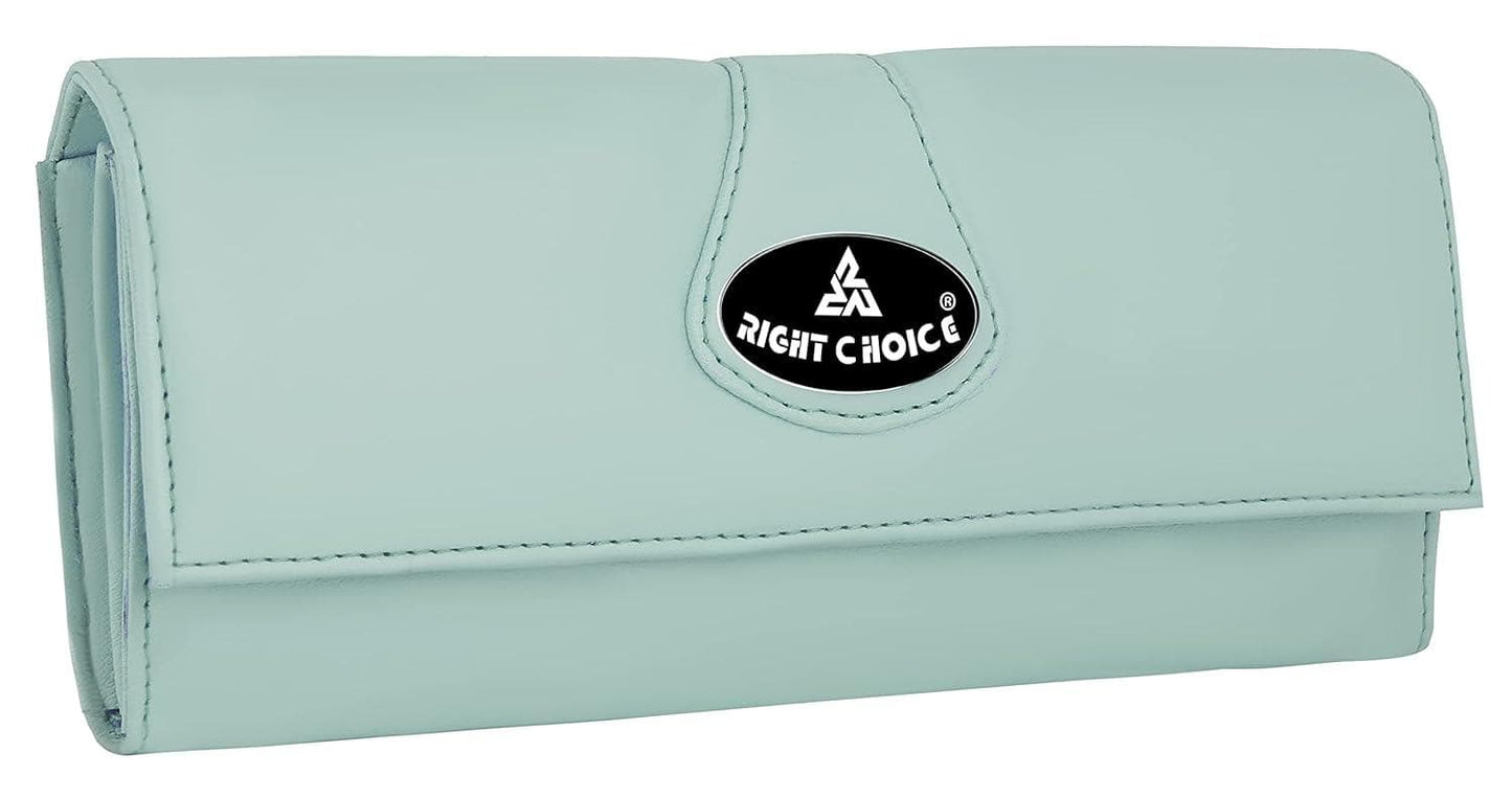 Right choice women's faux leather hand-clutch (turqouise) - halfpeapp