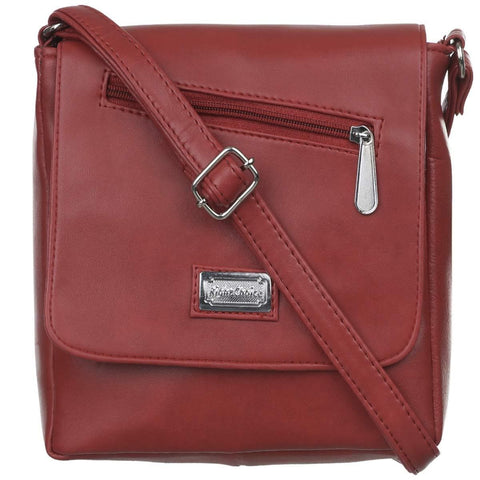 Right Choice Women's PU Leather Sling Bag (Red) - halfpeapp