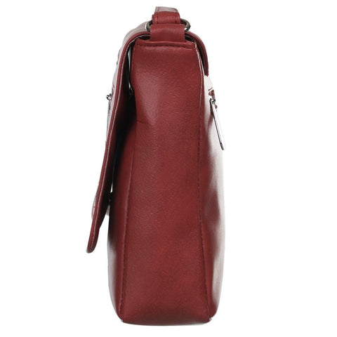 Right Choice Women's PU Leather Sling Bag (Red) - halfpeapp